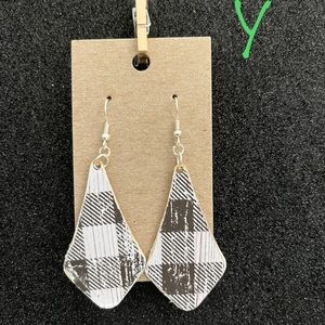 Homemade wood earrings